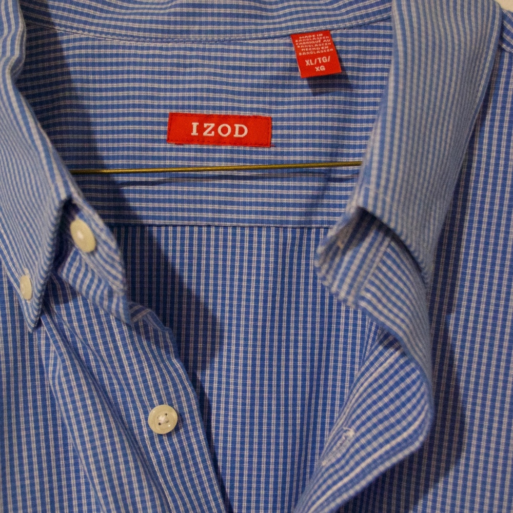 Izod mens long sleeve dress shirt size Xxl
